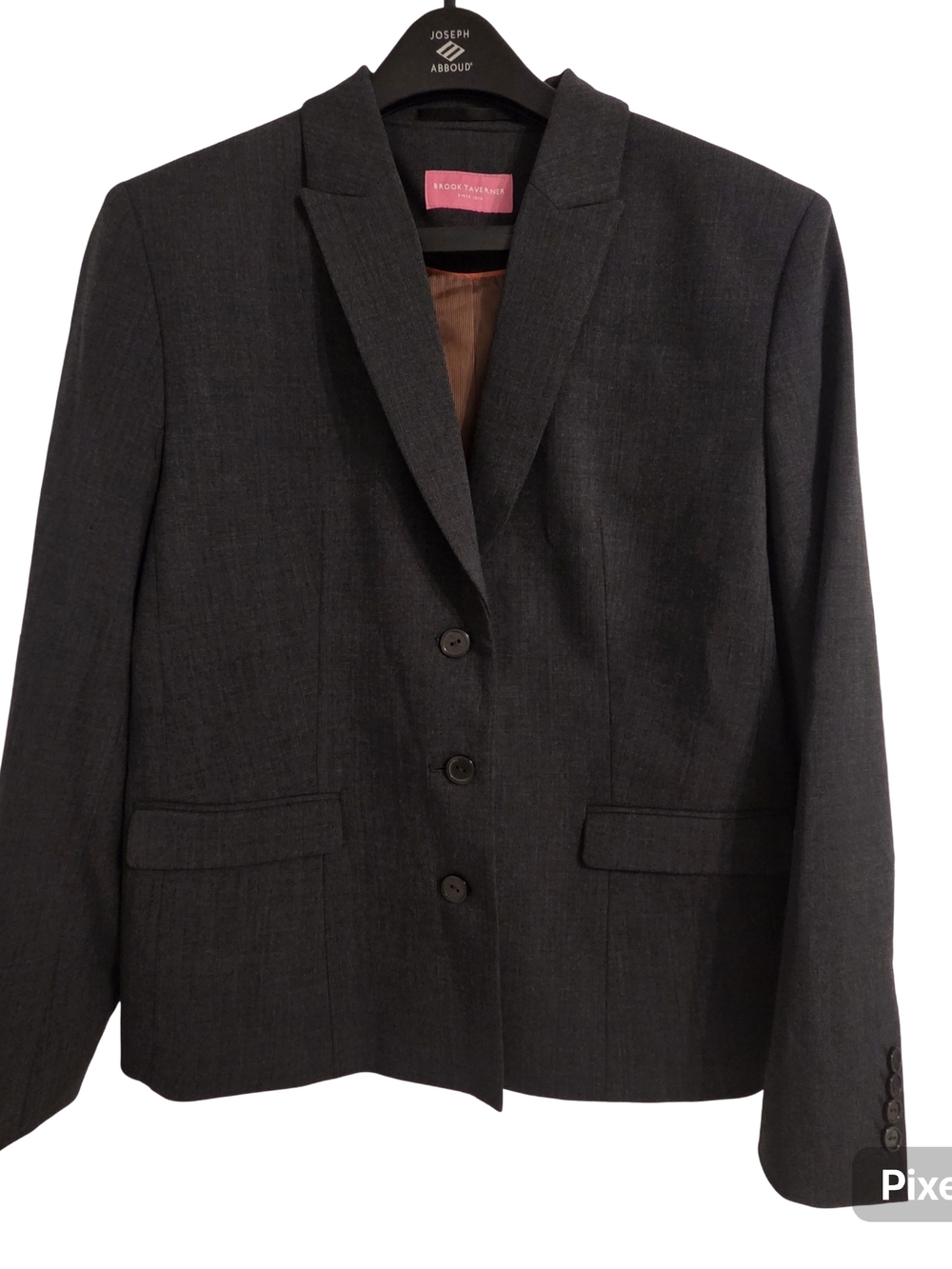Brooks Brothers Blazer Features A Charcoal Grey Mens Tailored Design
